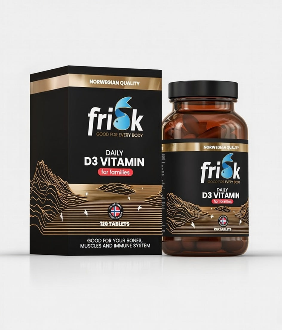 Frisk - D-vitamin tilskudd for immunforsvaret.
